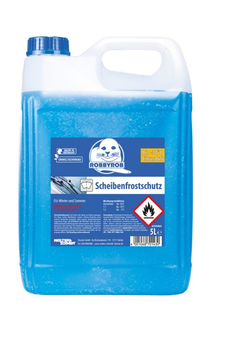 ROBBYROB Detergente per parabrezza antigelo Klarblick -30°C 5L