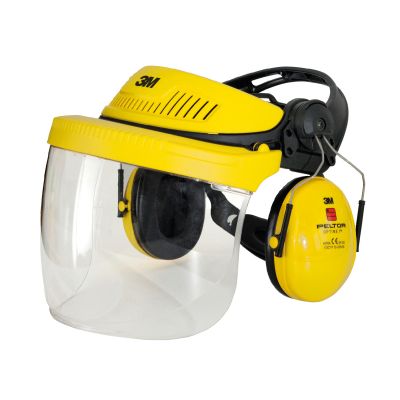 Combinazione di protezione per l&apos;udito e il viso PELTOR G500, giallo