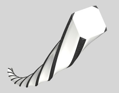 Nylonfaden Hybrid Twist Alucut 4-Kant gedreht 1,6 mm 15 m